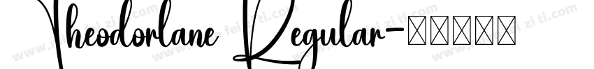 Theodorlane Regular字体转换